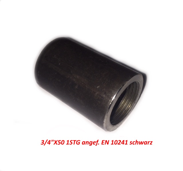 WINDHAGER STAHLMUFFE 3/4"X50 1F. Stahlmuffe 3/4"X50 1STG angef. EN 10241 005010