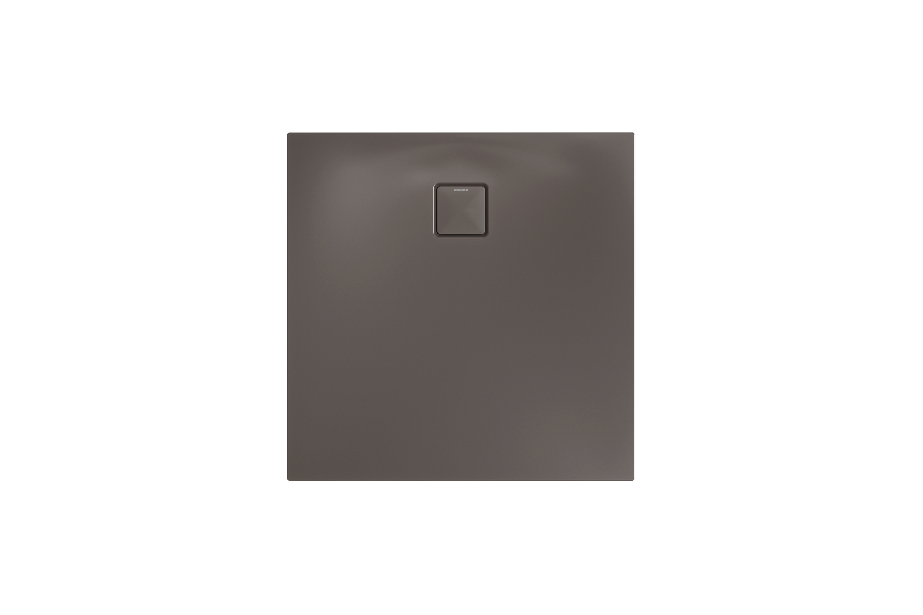 Kaldewei Duschwanne ALUVIA Mod.3253,900x900x20mm,warm grey 80,Invisible Grip,SolidLite 325311111673