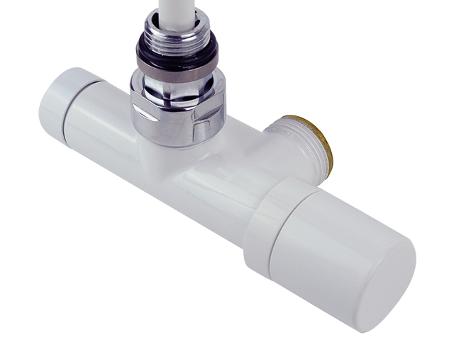 PURMO Armatur fuer Badheizkoerper 50 mm Durchgang RAL 9016, fuer Fig. Slim AZ1XTPSTVVSLIMN