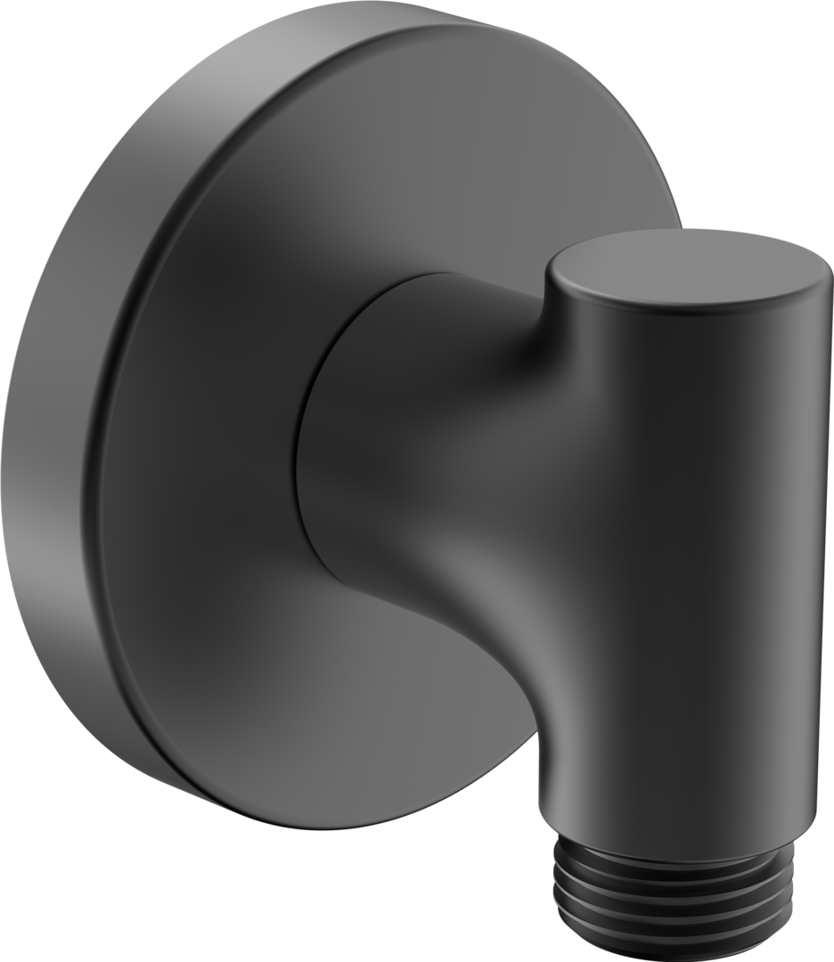 Hansa Wandanschlussbogen HANSA 2900 Ros. rund Matt-Schwarz 290022-33