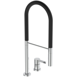 Ideal Standard 2-Loch Kuechenarm. Gusto Ausld.225mm Semi-Pro 2F-Brause Chrom BD425AA
