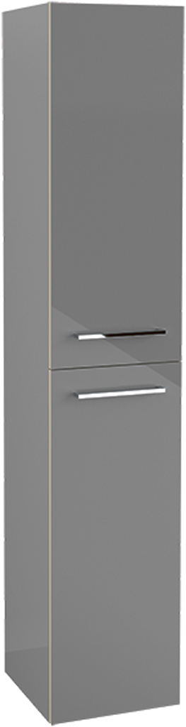 Modern Hochschrank Anschlag links Chrystal Grey A87200B1
