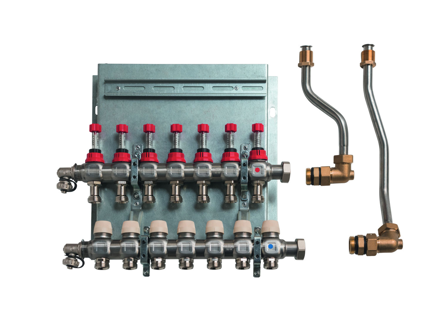 Kermi x-net Verteilerset fuer 5 Kreise fuer Wohnungsstationen pro gem. Heizkreis SFSWVTS5000 Kermi x-net Verteilerset fuer 5 Kreise fuer Wohnungsstationen pro gem. Heizkreis SFSWVTS5000