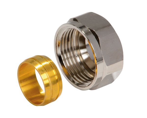 Flamco Verschraubung DN15, Klemmring 18mm ueberwurfmutter G3/4 M1391491 Flamco Verschraubung DN15, Klemmring 18mm ueberwurfmutter G3/4 M1391491