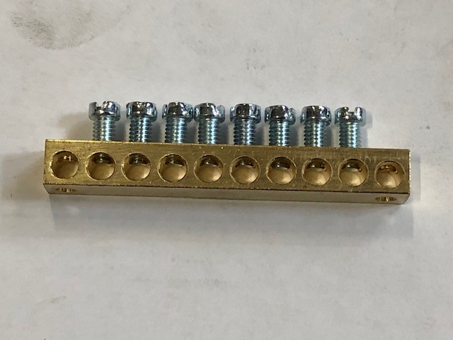 WINDHAGER KLEMMSCHIENE MS 8pol. Klemmschiene MS 8x8mm 8pol.+Befestigungs 009929
