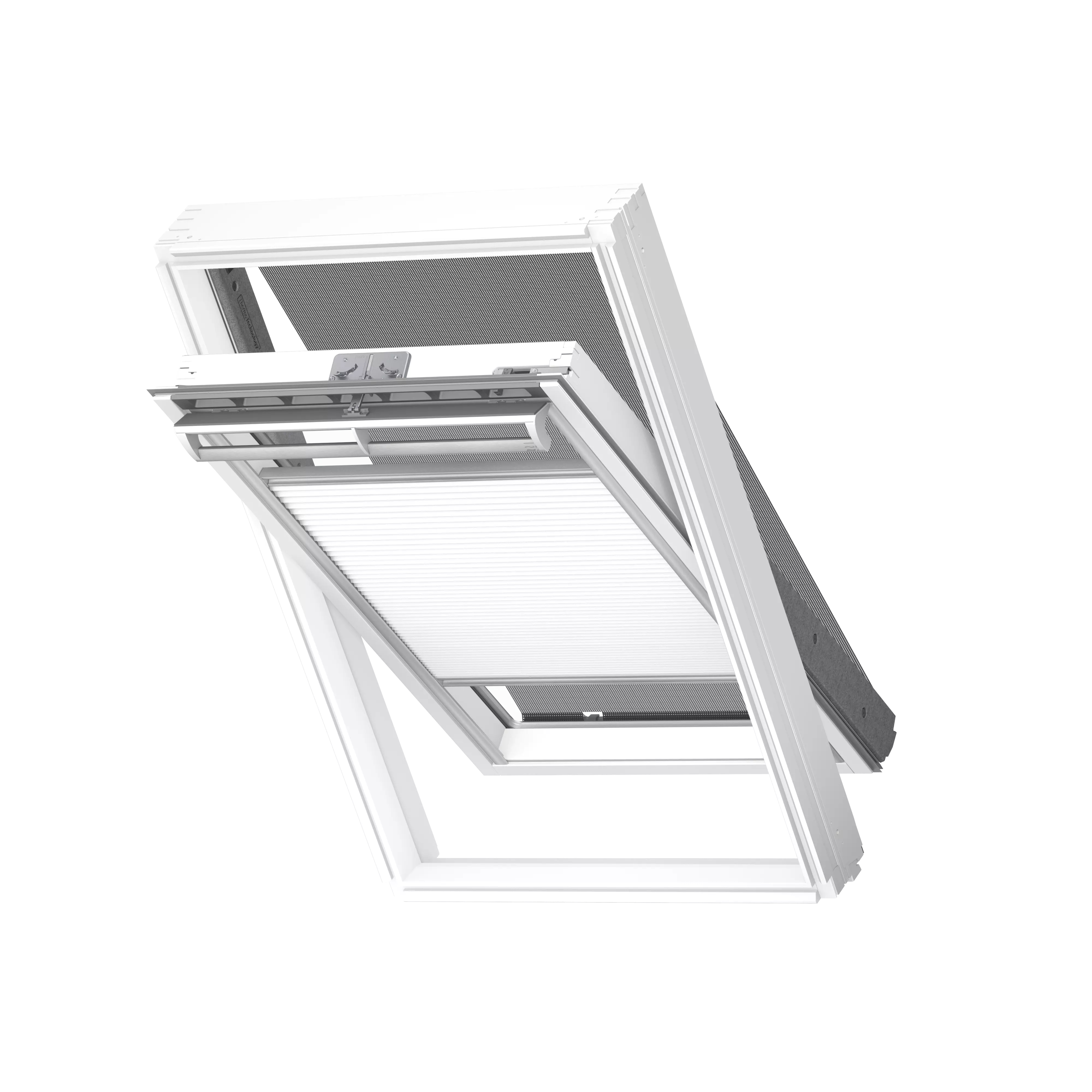 VELUX Vorteils-Set Markise u. Wabenplissee Weiss, alu Schiene, Standard FOP SK08 1045S VELUX Vorteils-Set Markise u. Wabenplissee Weiss, alu Schiene, Standard FOP SK08 1045S