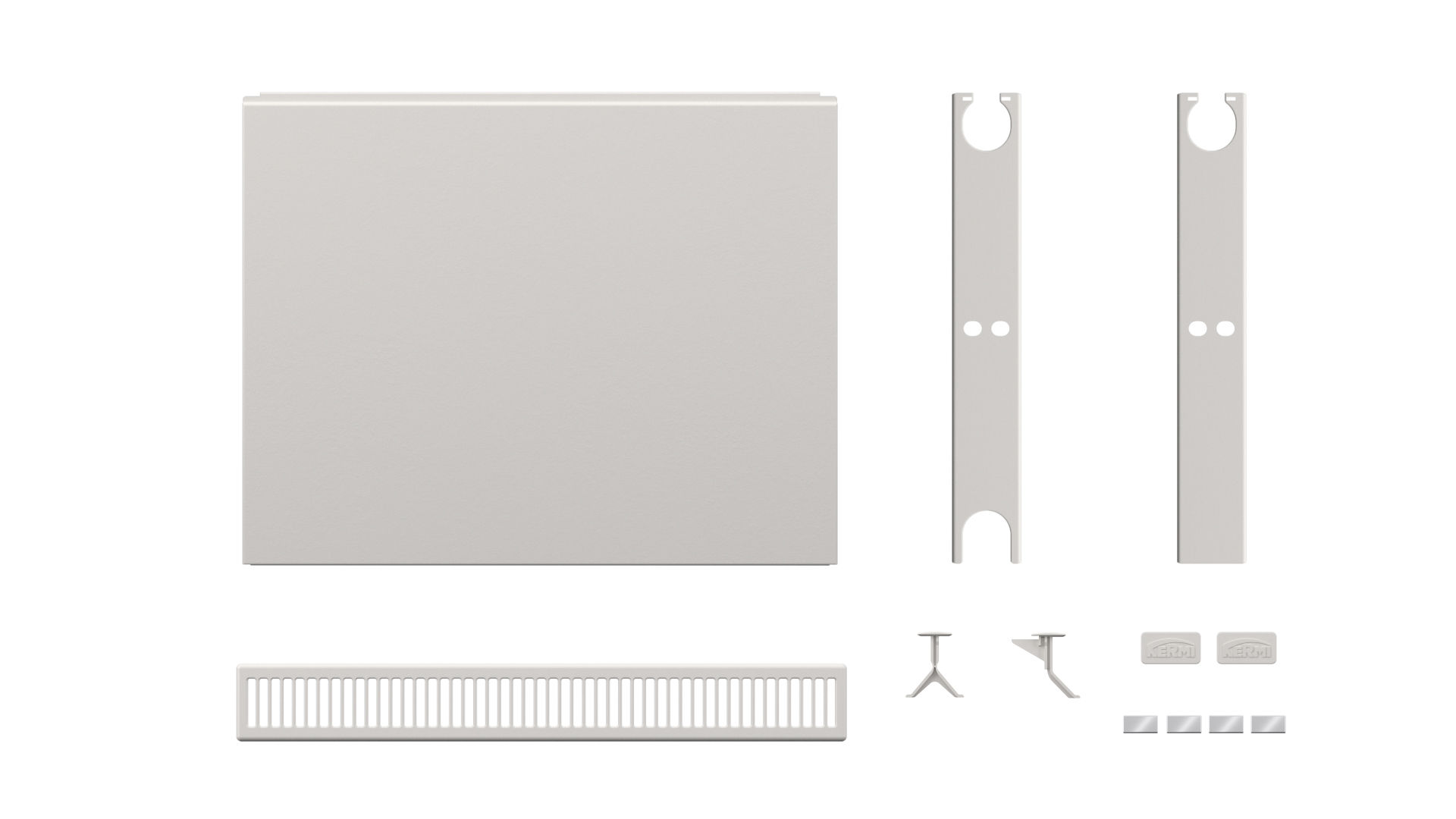 Kermi Upgrade Set Plan V 11/12 600x1600 Glanzsilber Metallic ZA02320096