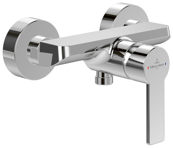 Villeroy Boch Einhebel-Duscharmatur Architectura 218x137x130mm Eckig Chrom TVS10300100061 Villeroy Boch Einhebel-Duscharmatur Architectura 218x137x130mm Eckig Chrom TVS10300100061