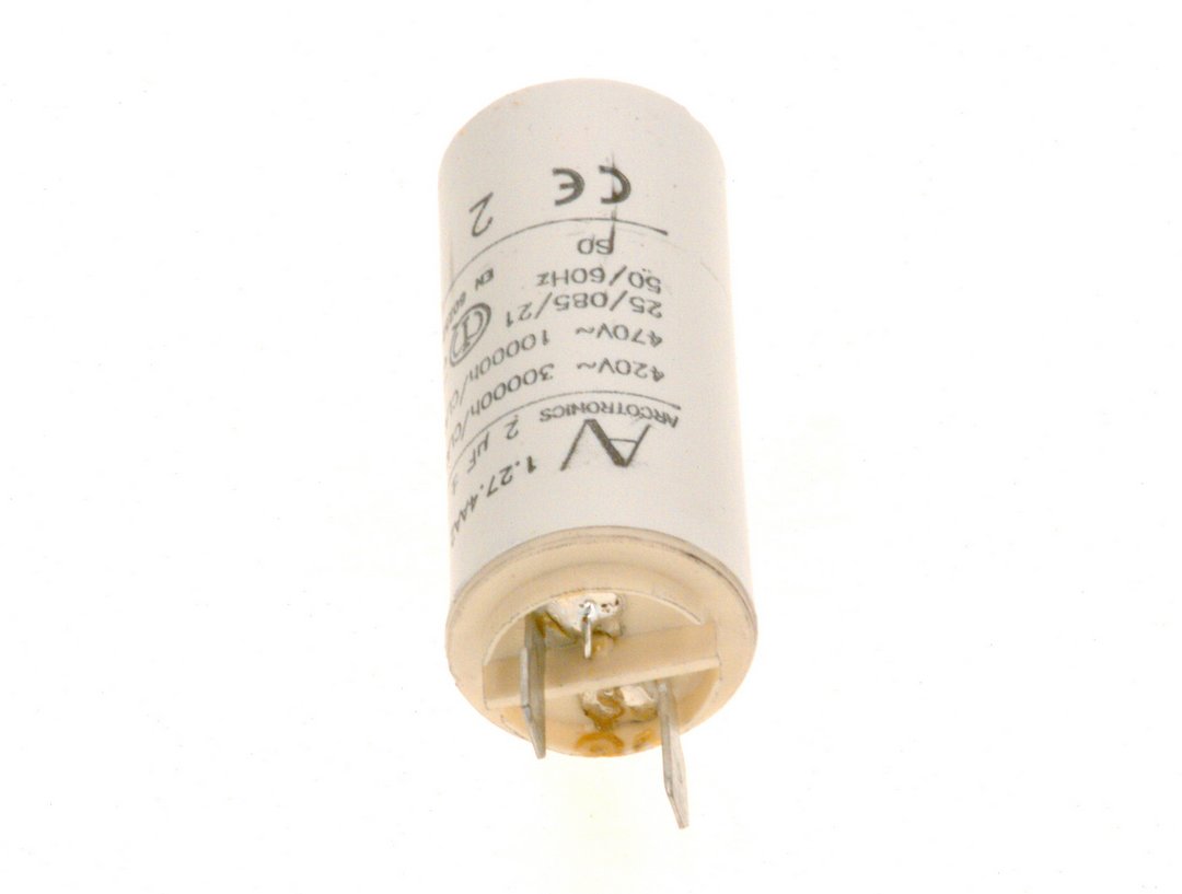 BOSCH Ersatzteil TTNR: 87387029220 Kondensator 2.0uF 470VAC BOSCH Ersatzteil TTNR: 87387029220 Kondensator 2.0uF 470VAC