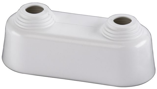 Flamco Doppelrosette hoch 10-22mm x Achsabstand 35mm Kst. weiss F44201