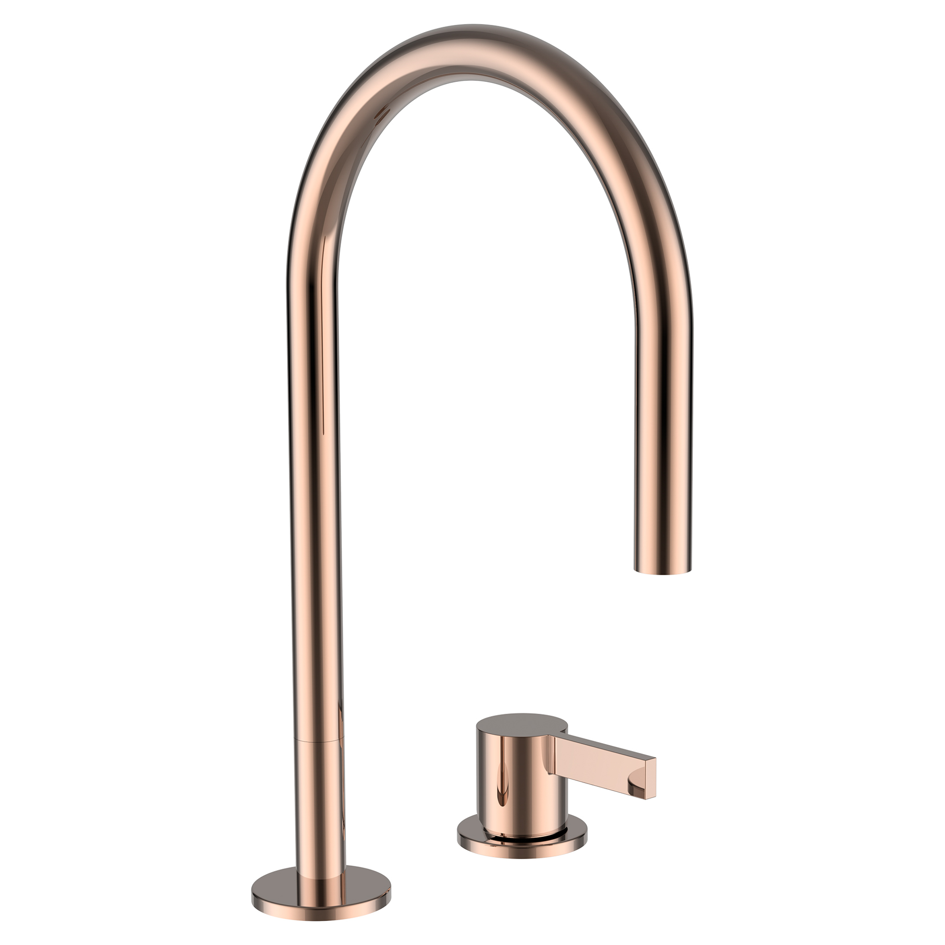 Laufen 2-Loch WT-Mischer K-LAUFEN Ausld. 166 mm ohne Ablaufventil PVD Rosegold H3113320822201