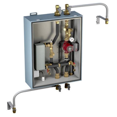 Kampmann Hydraulikbox 12 kW zur Trennung Primaer/Sekundaer im isol.Gehaeuse, KaClima 350501000017