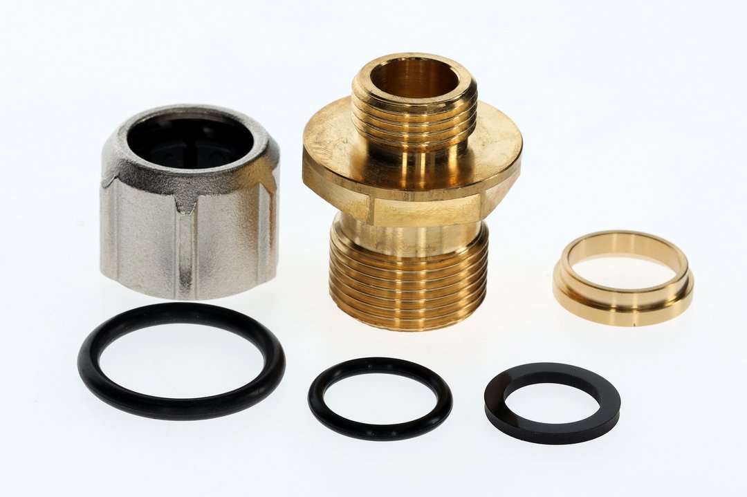 BOSCH Ersatzteil TTNR: 7100805 Doppelnippel 1/2"X3/4" kpl m. Verschr V3 BOSCH Ersatzteil TTNR: 7100805 Doppelnippel 1/2"X3/4" kpl m. Verschr V3