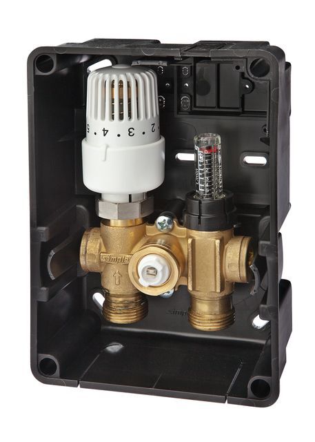Flamco Regelbox RTL-I Exclusiv RTL-Kopf i. G3/4a Eurok. MS, Kst. Bl. weiss F11832 Flamco Regelbox RTL-I Exclusiv RTL-Kopf i. G3/4a Eurok. MS, Kst. Bl. weiss F11832
