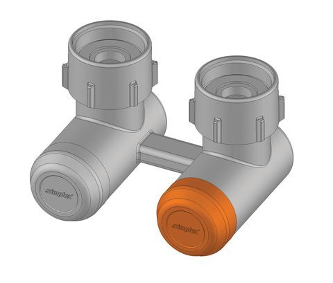 Flamco Kappe f. Hahnblock MULTIGRIP Kunststoff nickelfarben F13465