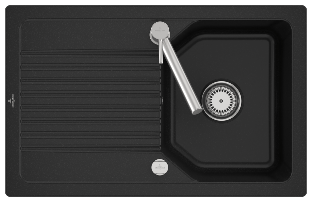 Villeroy Boch flaechenbuendige Spuele Linara 45 Flat 33842F 780x490mm re-eckig Chrom.e cplus 33842FJ0