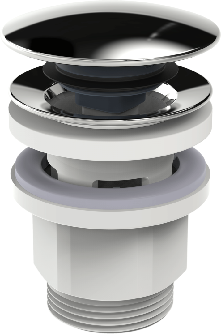 Hansa Ablaufgarnitur Push-Open HANSA 0762 chr 07620100