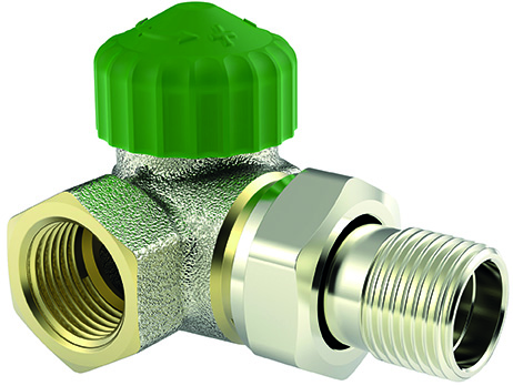 HEIMEIER Thermostat-Ventilunterteil Eclipse 300,Winkeleck/links, DN 15 3953-02.000