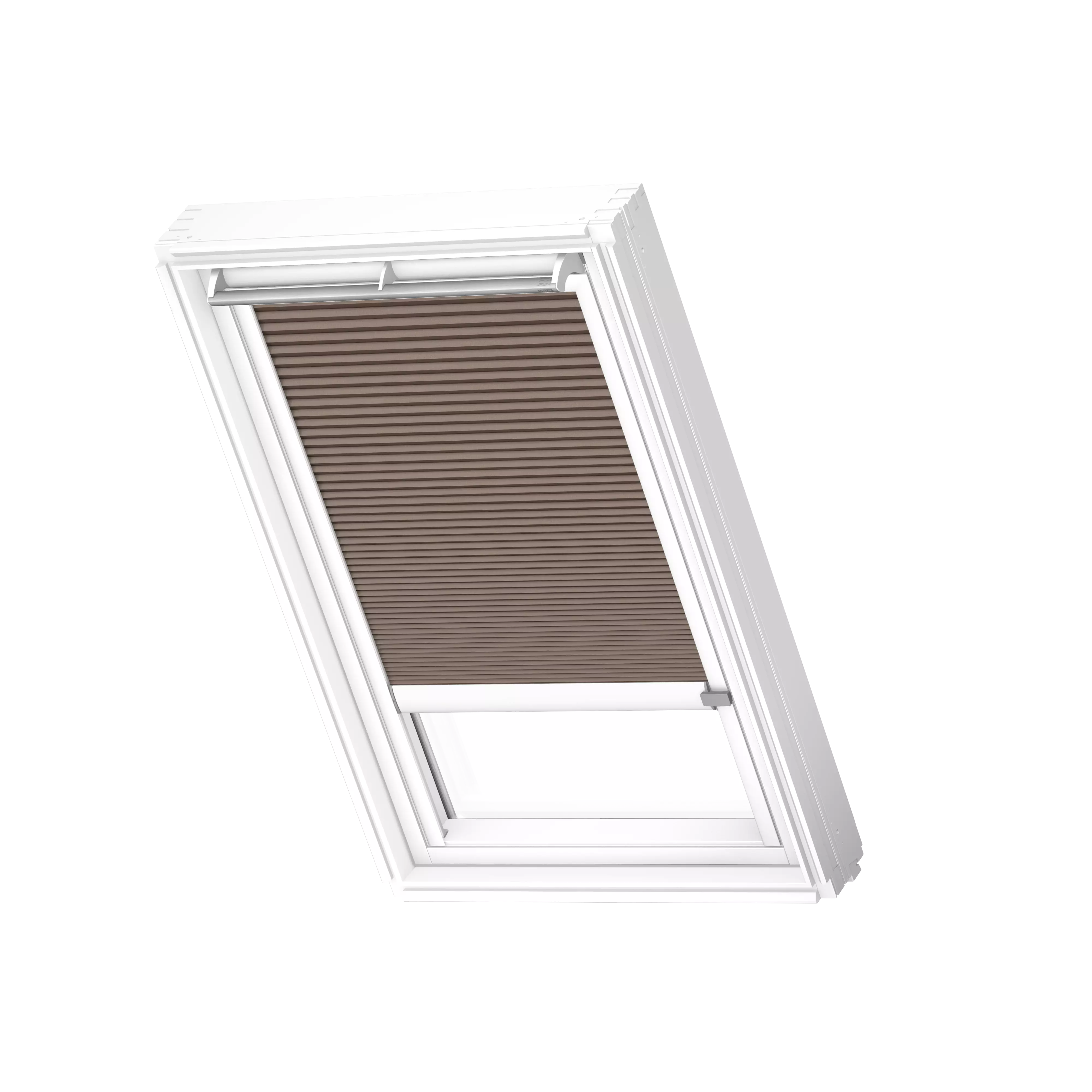 VELUX Wabenplissees elektro Muskat, weisse Schiene, Premium FMC MK10 1165KWL