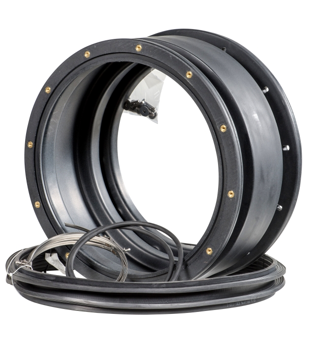 KSB Mauerkragen mit Spannbaedern EPDM/Edelstahl,MK 630,m. Ausgleichsstueck 18041238