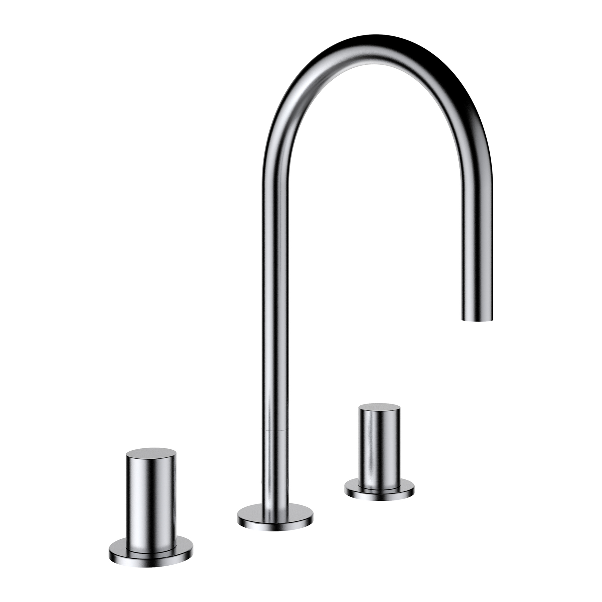 Laufen 3-Loch WT-Mischer K-LAUFEN Schwenkaus auslauf 166 o.Ablaufventil PVD Edelstahl H3123330902201