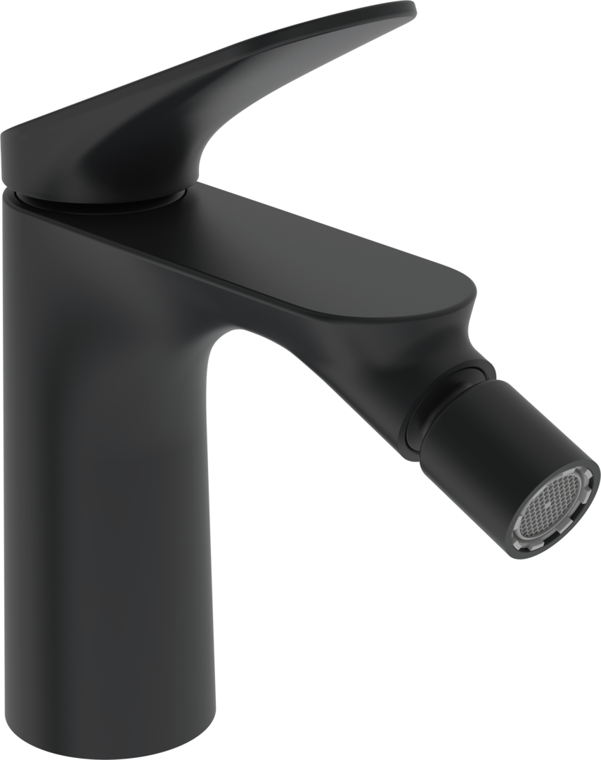 Hansa EHM Bidet-Batt. HANSAGENESIS 3743 Ausld. 127 mm Matt-Schwarz 3743226333