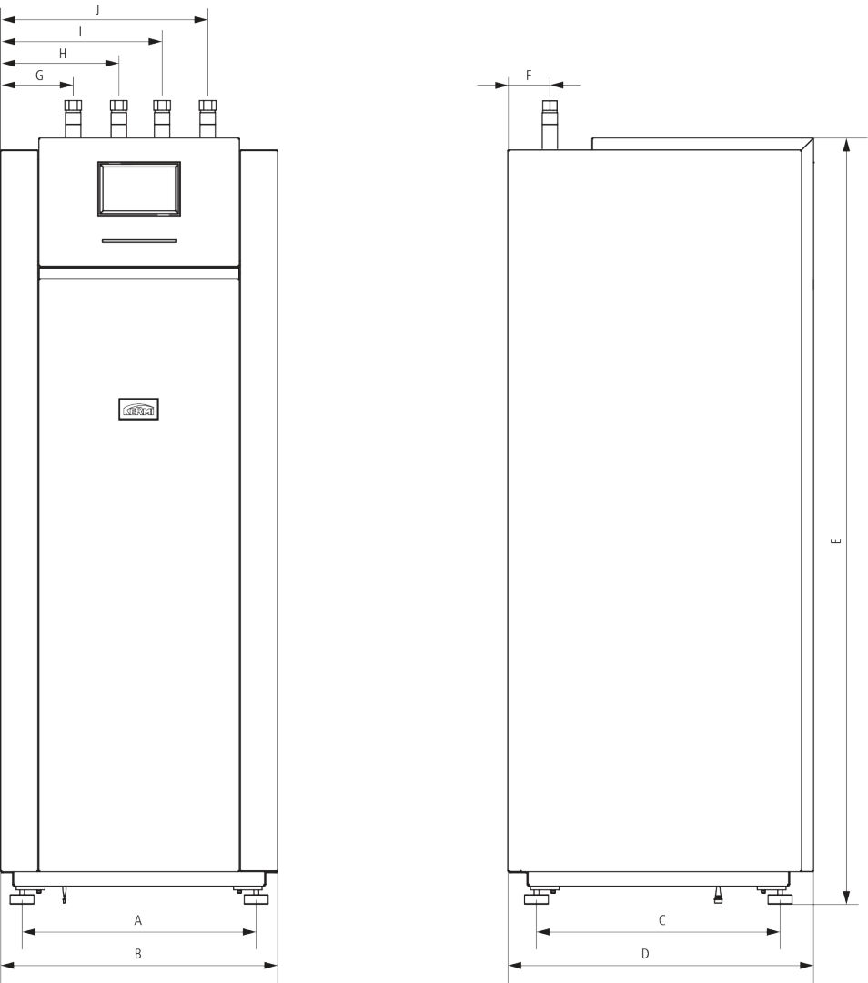 Kermi x-change dynamic terra 7 BW I 4,5-9kW, Sole/Wasser, mit Regler W20350