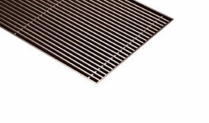 Jaga MiniCanal L-PROFIL Low H2O H09 L130 B14 Designo starrer Alu-Rost braun DDB62% MICL00913014DDB