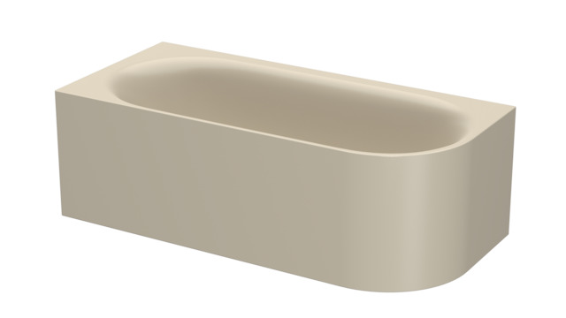 Bette Badewannen Eck Sonderform Lux Oval IV Silhouette Beige 1750x800x450/575mm 3425-422CERVS