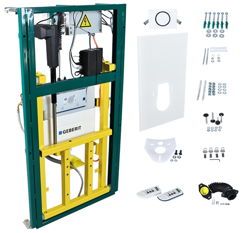 Walraven Vorwandelement Vario WC DeSign 30 elektr. Ablauf senkr. weiss 0353135