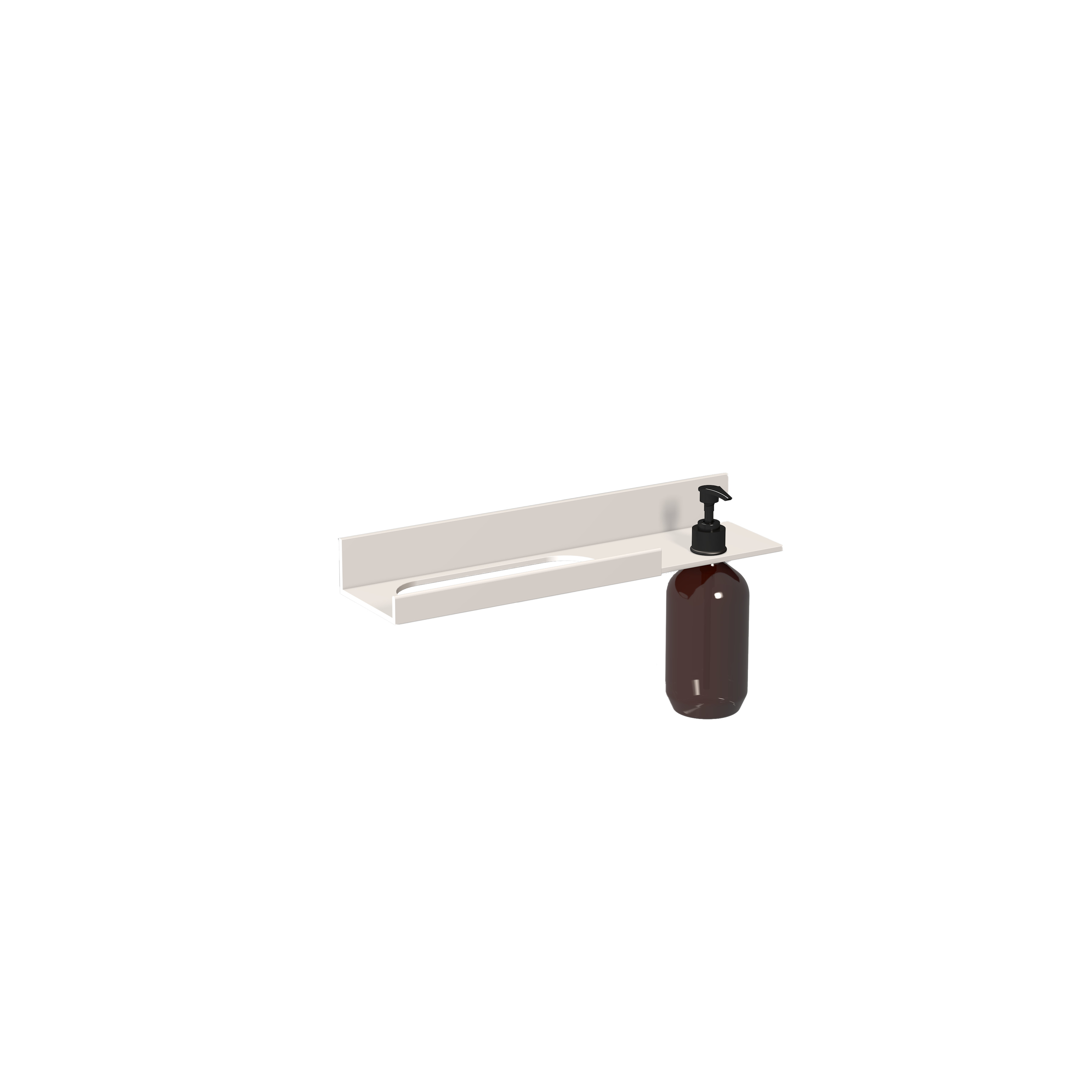 Laufen Ablage ASSIST 400x100 m. 1 Seifenspender rechts weiss matt H385AS12680011 Laufen Ablage ASSIST 400x100 m. 1 Seifenspender rechts weiss matt H385AS12680011