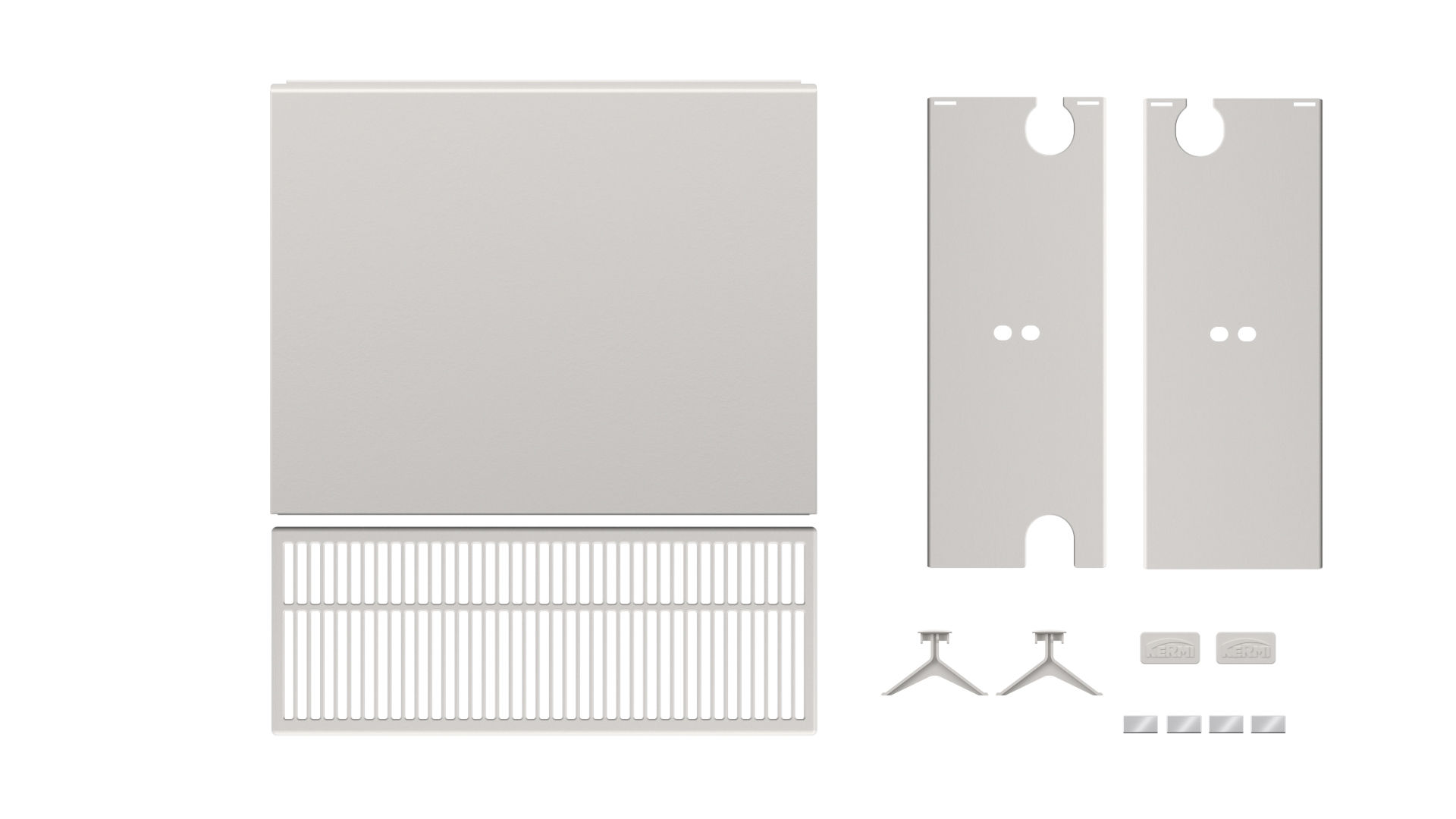 Kermi Upgrade Set Plan V R T33 900x900 Anthracite Grey ZA02340384