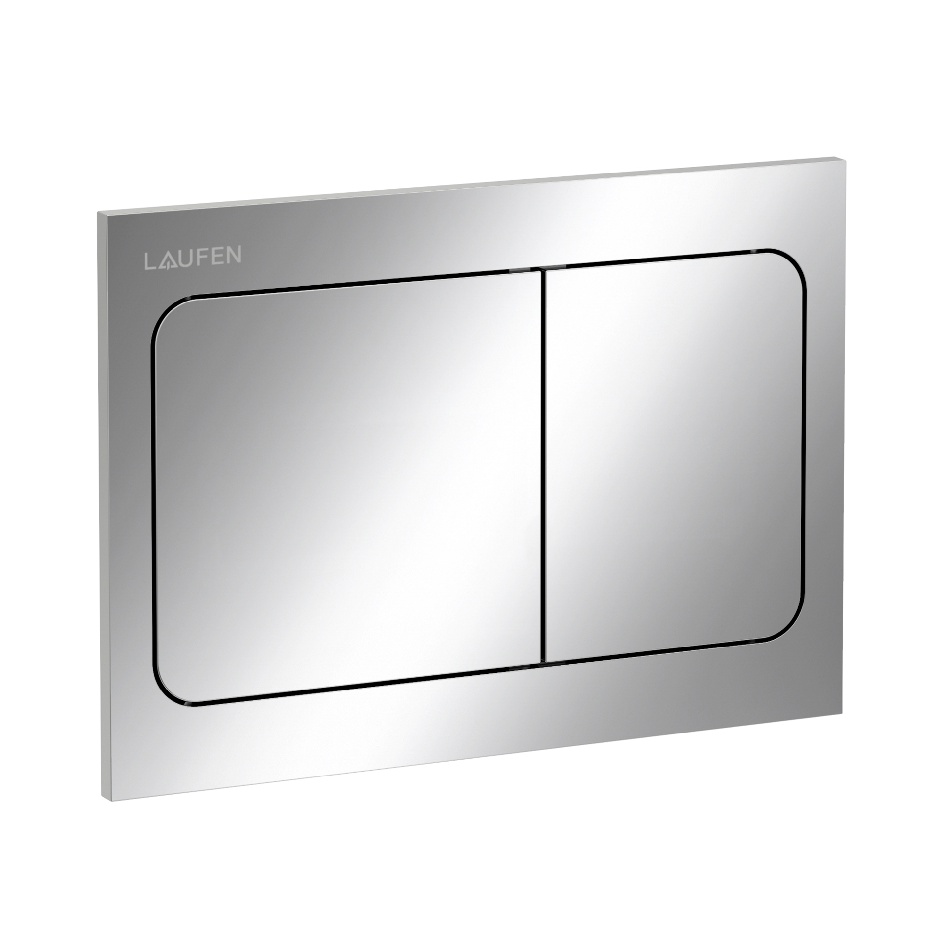 Laufen Betaetigungsplatte AIR INEO mit Zweimengenbetaetigung chrom H9001130040001