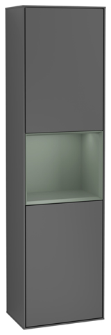 Villeroy Boch Hochschrank Finion F47 418x1516x270mm mit Beleuchtung FK/RE/AP: GK/GM/- F470GMGK