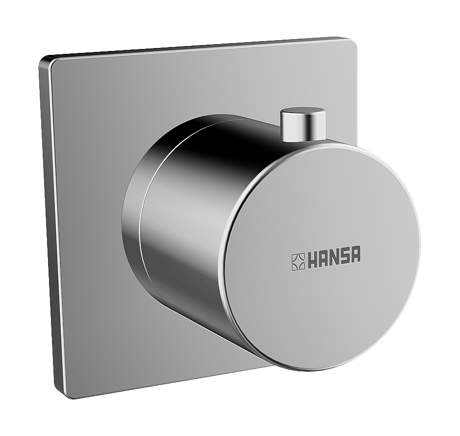 Hansa Deckelteil f. Umsteller HANSA 0287 Ros. eckig Ros. rund chr 02879172