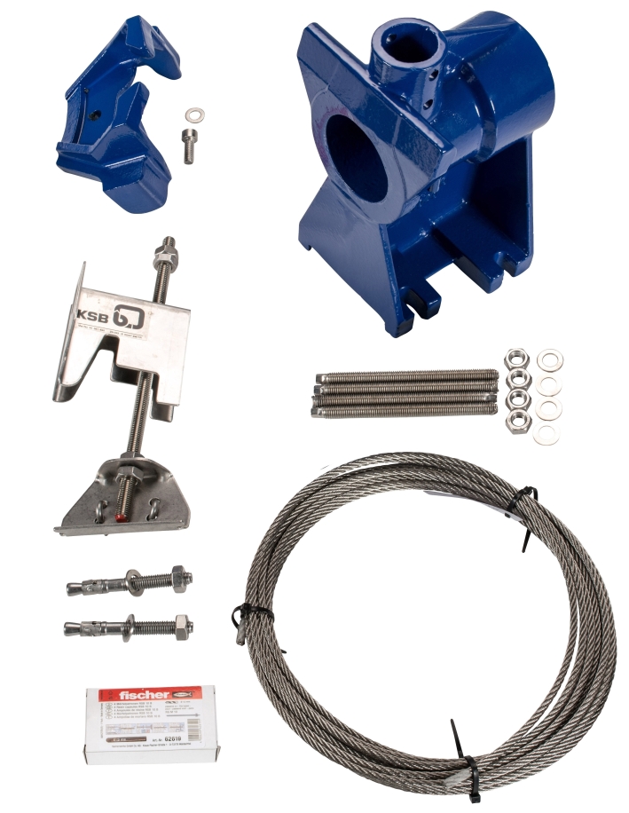 KSB Flanschkruemmer mit Fuss, Seilfuehrung Einbautiefe 4,5 m, DN 50/2" 39020779