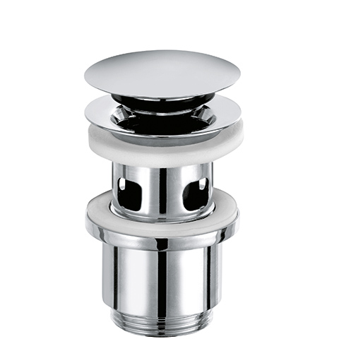KLUDI Push-Open Ablaufventil fuer WT mit ueberlauf Matt Light Dove 10424O2-00