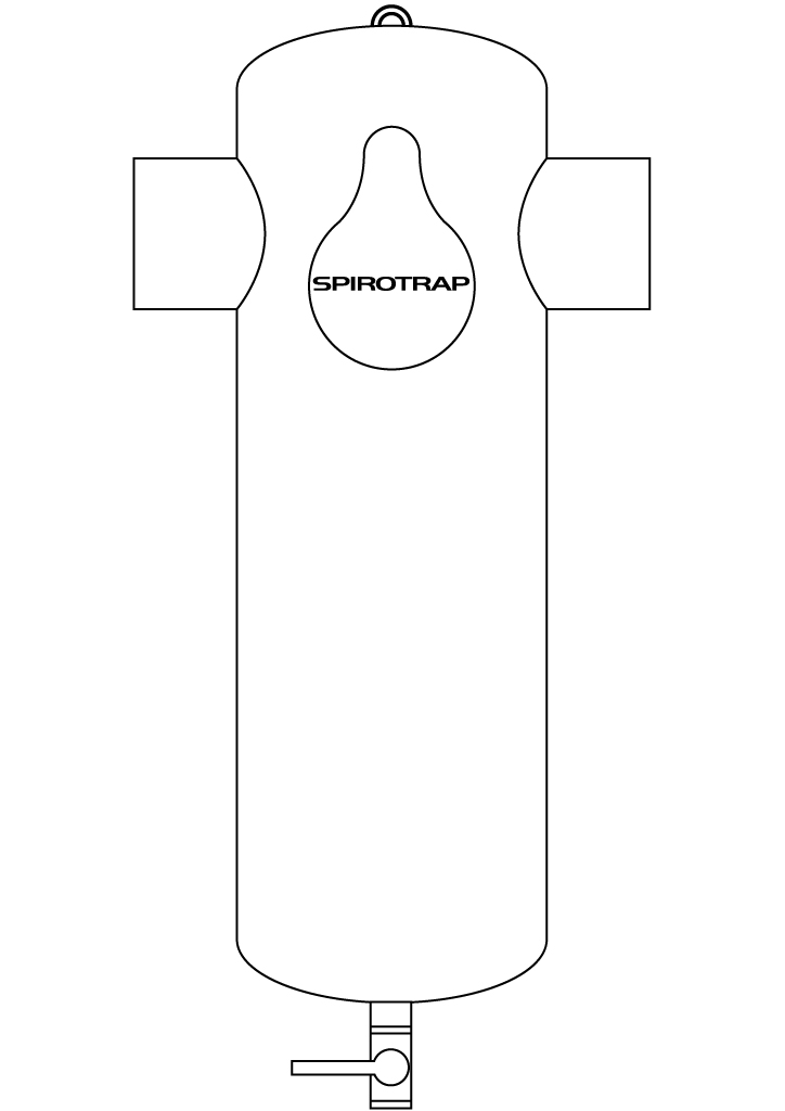Spirotech Schlammabscheider SpiroTrap Hi-flow DN 80 - Schweissst., 10 bar / 110 Grad HE080L Spirotech Schlammabscheider SpiroTrap Hi-flow DN 80 - Schweissst., 10 bar / 110 Grad HE080L