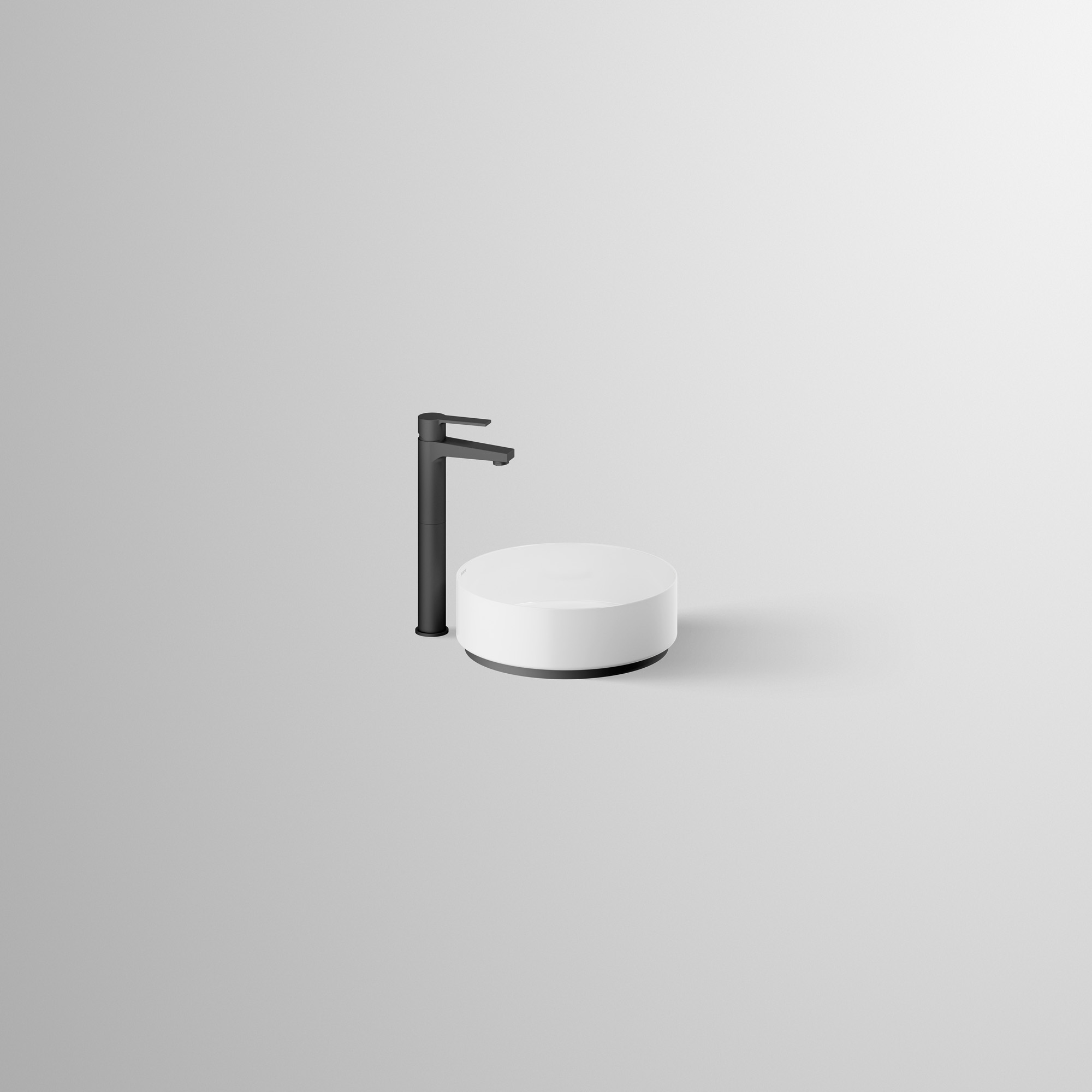 Alape SET.AB.KE325 0633002 Weiss, Armatur mattscjhwarz 0633002000