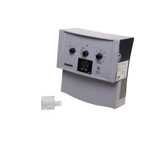 Kampmann 2-Stufen Drehstromsteuerung Umluft Typ 30277, m. Zeitschaltuhr, elektron. 196000030277