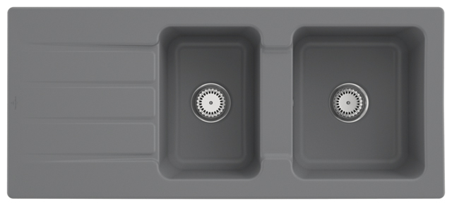 Villeroy Boch Einbauspuele Architectura 80 338001 1160x510mm Rechteck Stone CeramicPlus 338001SL