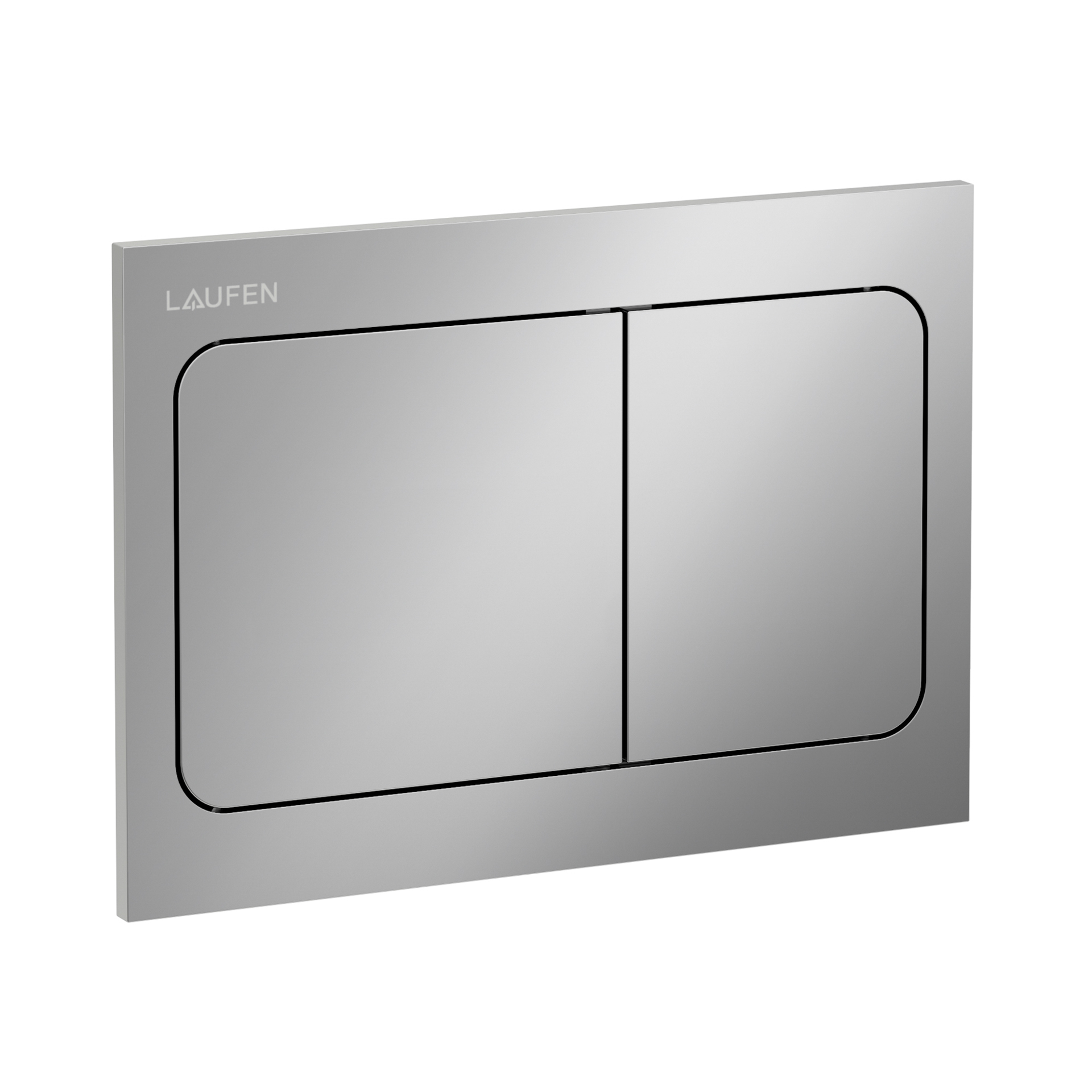 Laufen Betaetigungsplatte AIR INEO mit Zweimengenbetaetigung chrom matt H9001130070001