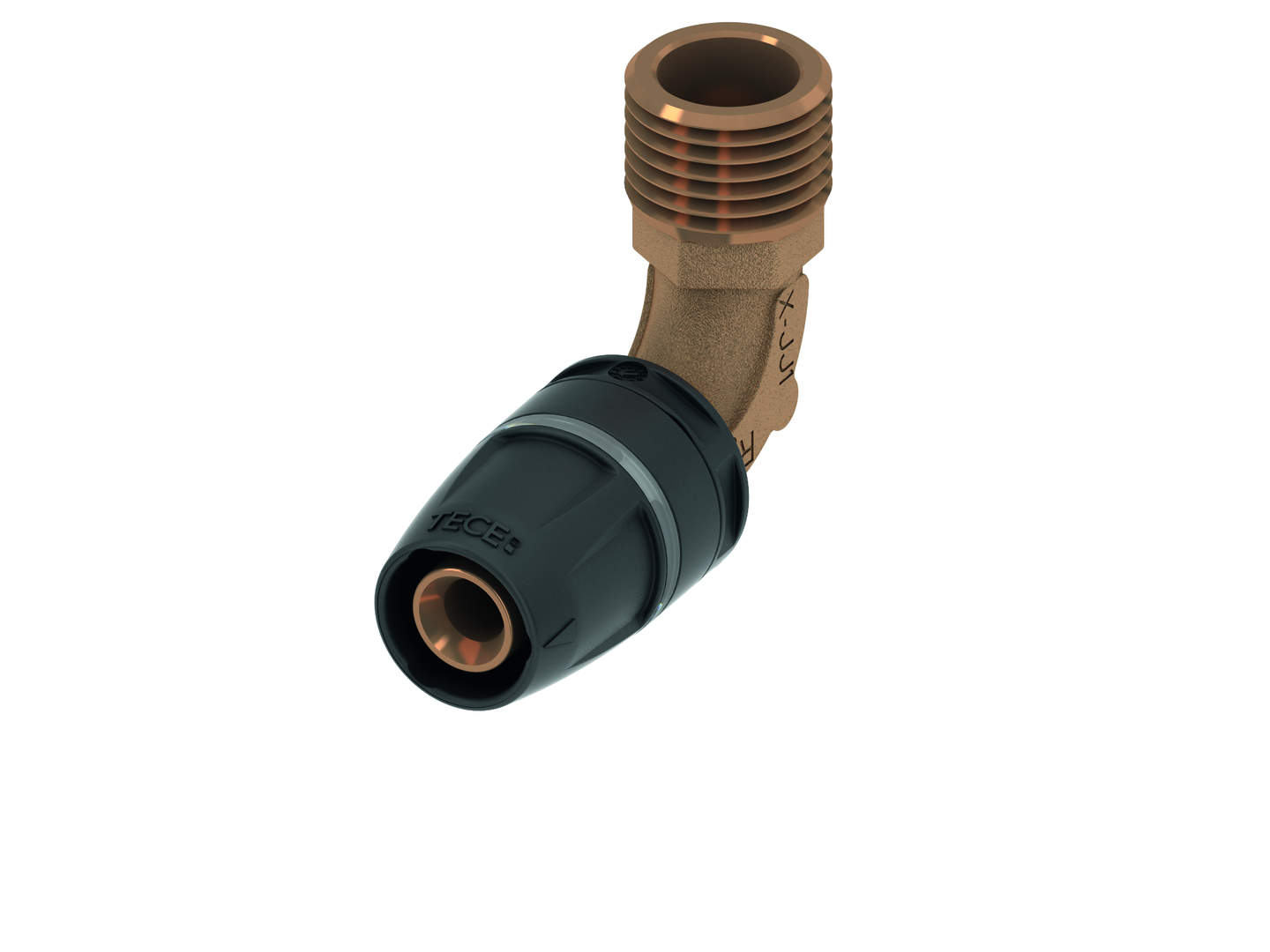 TECElogo-Push Winkeluebergangsnippel Dim. 20 x R 3/4", Rotguss/Si-Bronze 8713304 TECElogo-Push Winkeluebergangsnippel Dim. 20 x R 3/4", Rotguss/Si-Bronze 8713304
