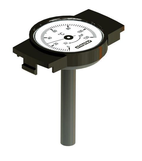Flamco Thermometer-Nachruests. f. Knebelgriff 0 - 120 Grd C, Kunststoff F14024 Flamco Thermometer-Nachruests. f. Knebelgriff 0 - 120 Grd C, Kunststoff F14024