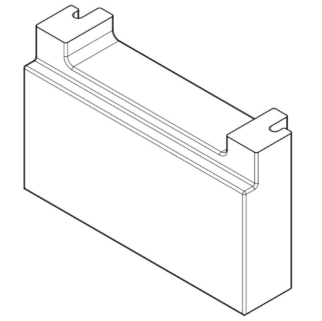 WINDHAGER ABBRANDSTEIN HI. 367x153x80mm Abbrandstein hinten (367x153x80mm) EWK/E 007430