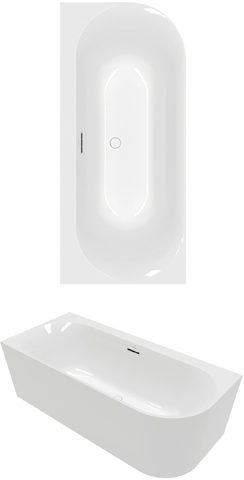 Villeroy Boch VWBadewanne Loop+Friends 1700x750mm VWBadewanne li Ausf. Colour On Demand StoneWhite A170LOF9CLBCVRW