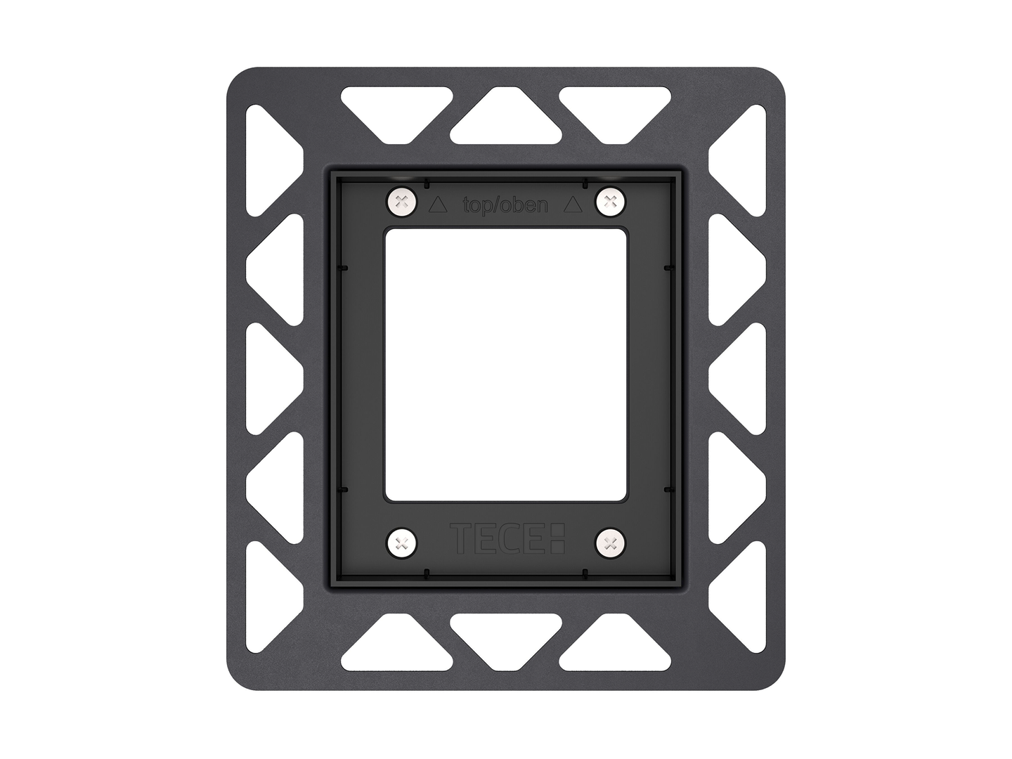 TECE Urinal-Einbaurahmen fuer flaechenbuendige Montage schwarz 9242647