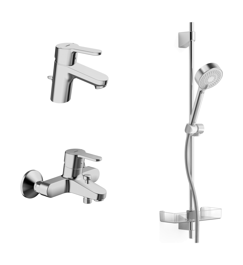 Hansa Badezimmer Armaturen Paket HANSAPRIMO 4900 DN15 chr 49000000 Hansa Badezimmer Armaturen Paket HANSAPRIMO 4900 DN15 chr 49000000