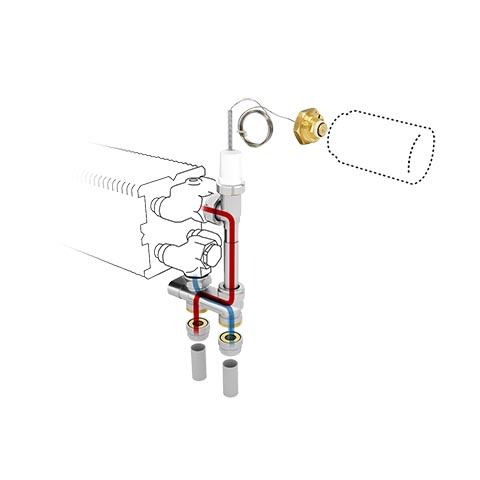 Jaga AnschlussSatz 112 23 zum Boden, Vorlauf Innens., Ferneinstellung, Therm. 230 VAC COLO.VBCF.23.4 Jaga AnschlussSatz 112 23 zum Boden, Vorlauf Innens., Ferneinstellung, Therm. 230 VAC COLO.VBCF.23.4