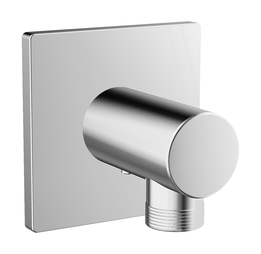 Hansa Wandanschlussbogen HANSA 5118 Ros. eckig G1/2 DN15 chr 51180170